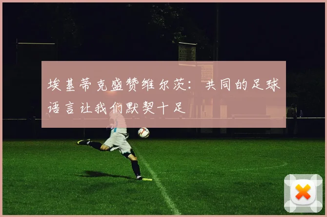 埃基蒂克盛赞维尔茨：共同的足球语言让我们默契十足